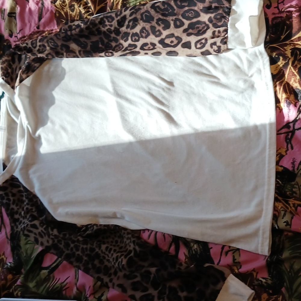 Long sleeve animal print shirt
